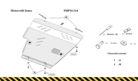 Nissan Tiida Engine Protection Plate - SMP16.114K (1482T)