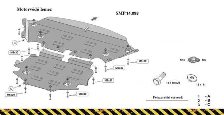 Mercedes E-Class Engine Protection Plate - SMP14.098 (16007T)