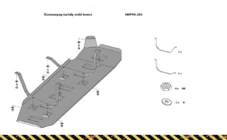 Volkswagen Amarok Fuel Tank Protection Plate - SMP99.301 (16019T)