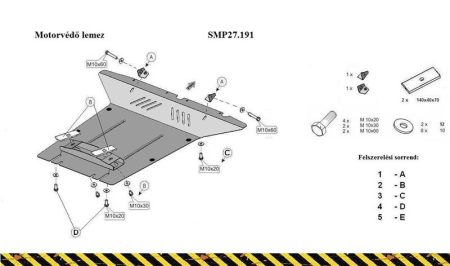 Volkswagen Touareg Engine Protection Plate - SMP27.191 (1612T)