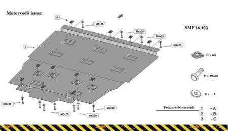 Mercedes A-Class Engine Protection Plate - SMP14.103 (19353T)