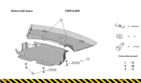 Mercedes S-Classe Engine Protection Plate - SMP14.800 (4729T)